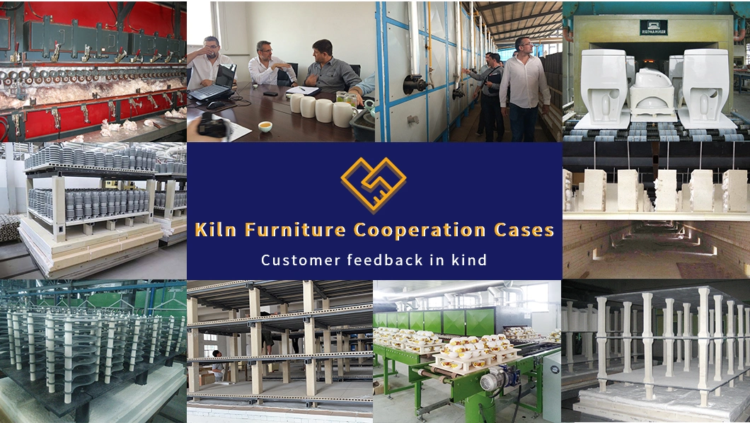 Nsic Nitride Bonded Silicon Carbide Plate/Shelf/Tube/Pillar Refractory Kiln Furniture for Sanitary Ware