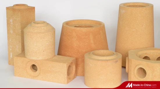 Material de controle de vazamento de aço fundido Hollowware Refratário redondo/tubo quadrado/aranha/funil Tijolos de fogo para fundição